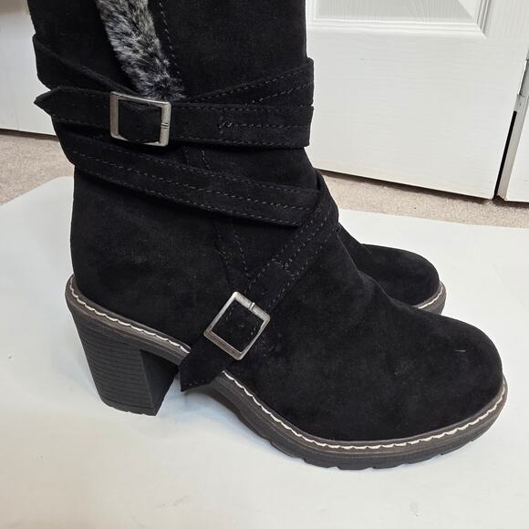 Venus Heeled Faux Fur Suede Cottage Boot Size 8 NWOT - Picture 11 of 13